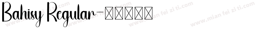 Bahisy Regular字体转换